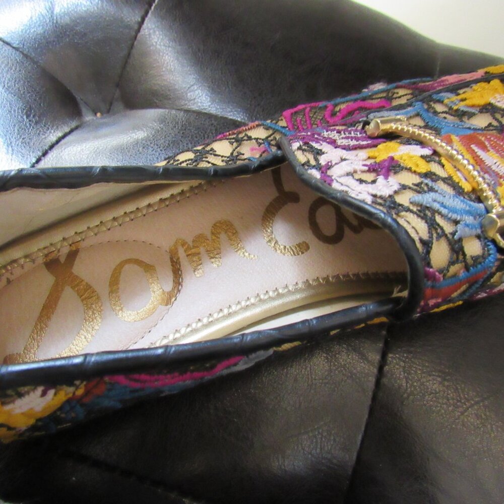 Sam Edelman Loraine Embroidered Floral Flats, SIZE 7.5, Women's Flower Shoes - Picture 4 of 6